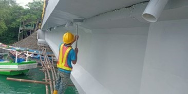 Pekerjaan Rehabilitasi Jembatan Muara Binuangeun